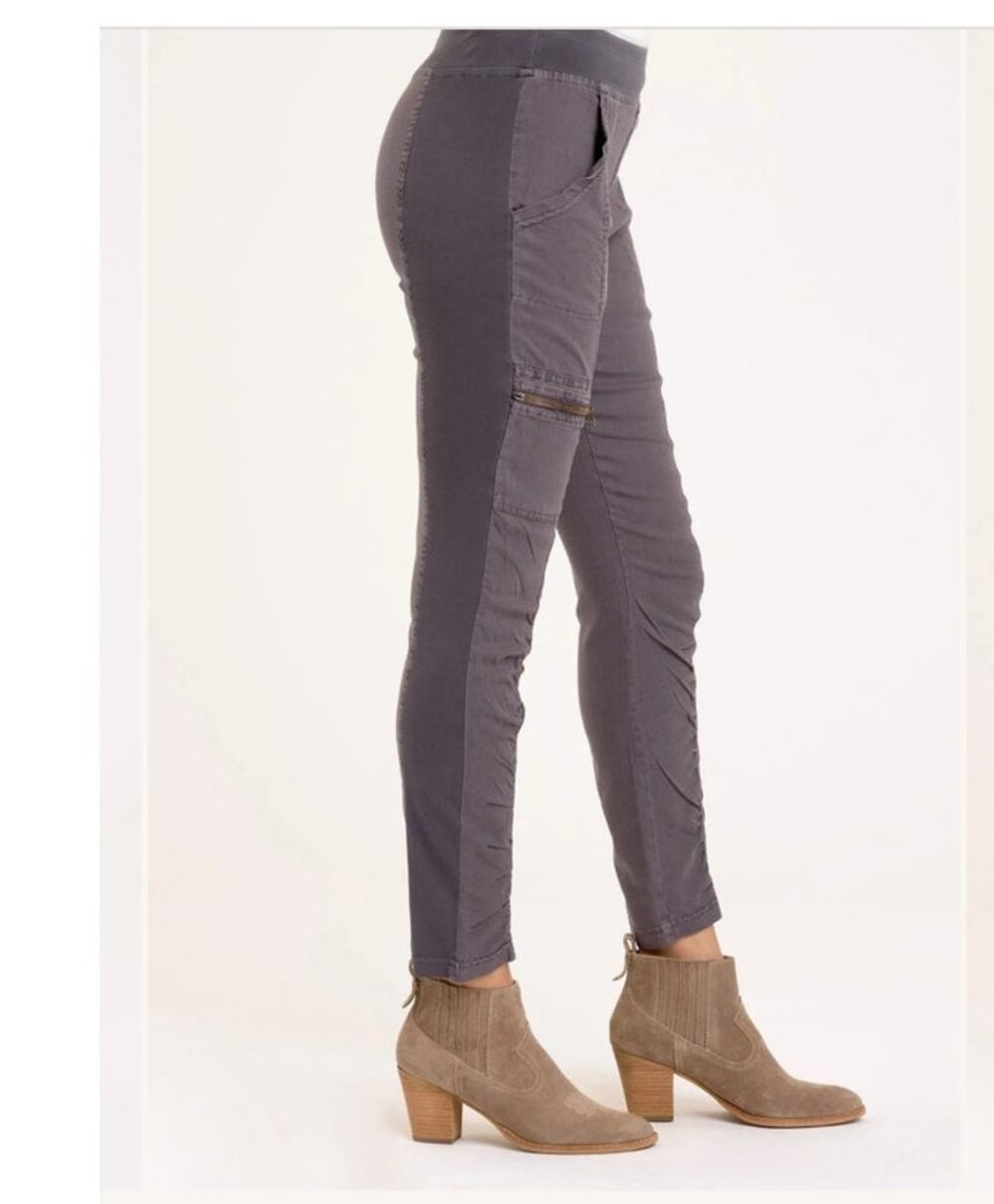 XCVI Wearables Twill Malanda Pants Pull On Elastic Waist Cotton Size Medium